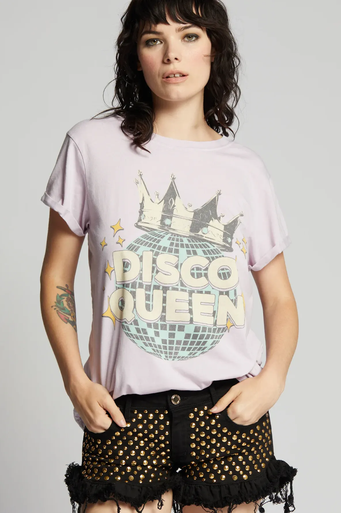1130 Disco Queen Burn Out Tee