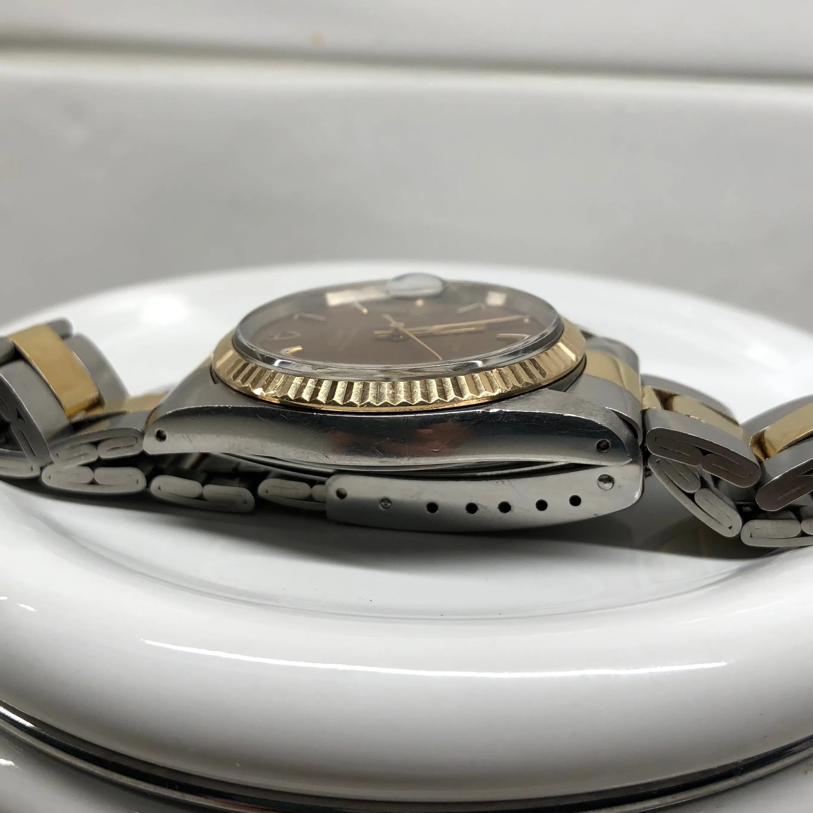 1982 Tudor Prince Oysterdate 75203 Brown Dial Two Tone Fluted Bezel Automatic Wristwatch