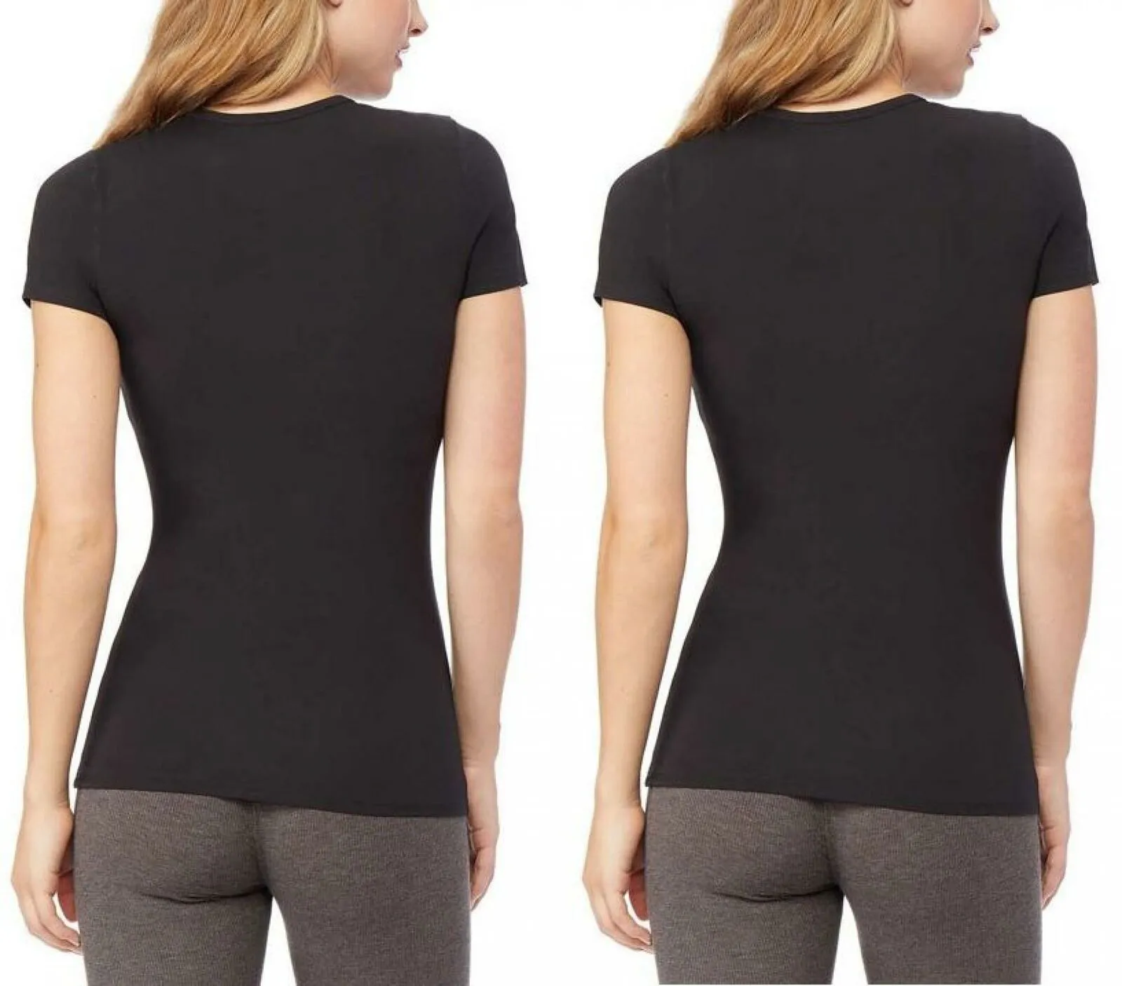 32 Degrees Cool Women's 2 Pack Short Sleeve Scoop Neck T-Shirts