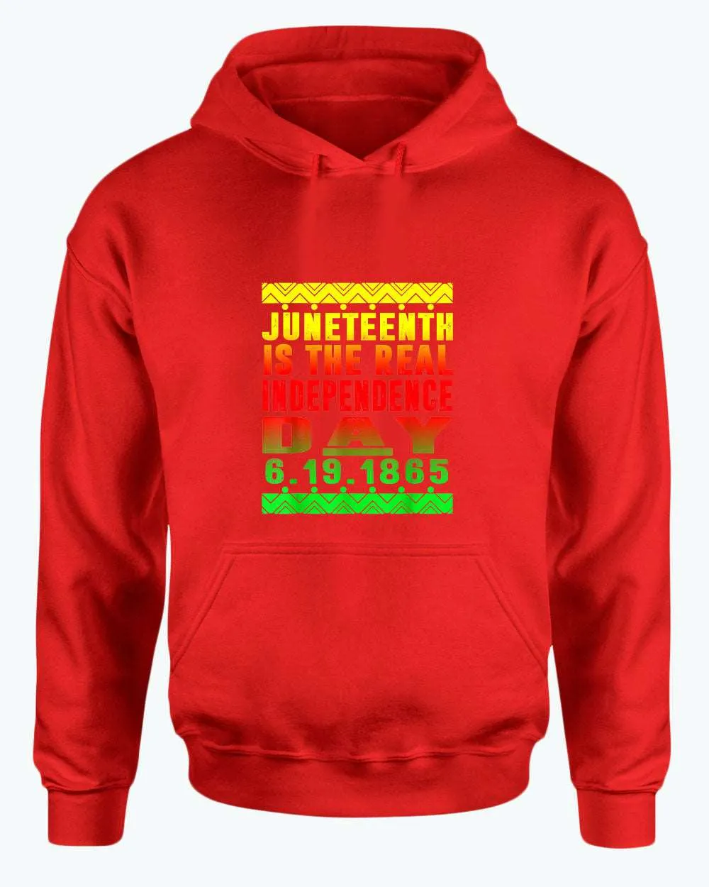 6-19-1865 real independence day hoodie