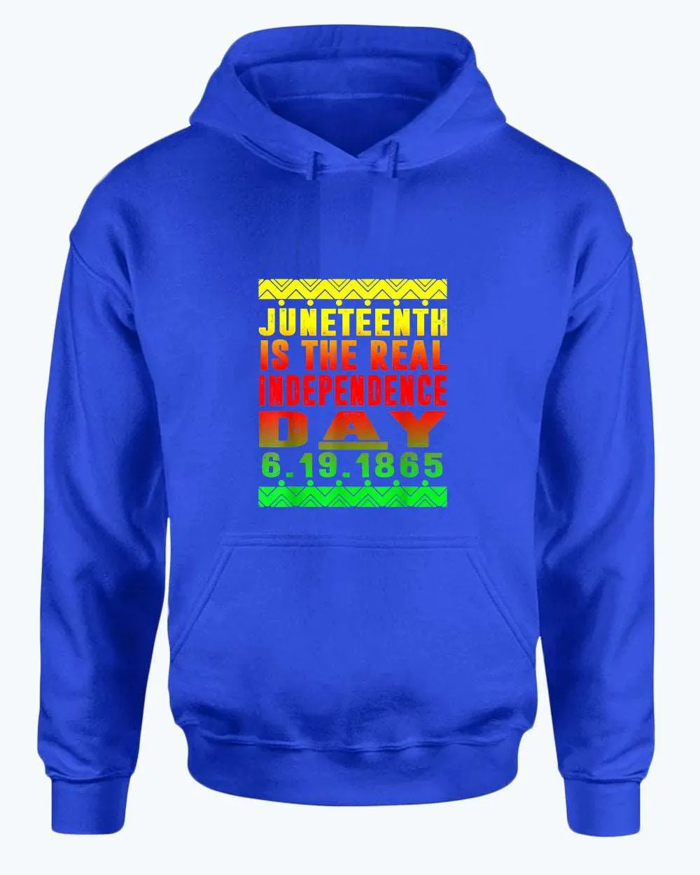 6-19-1865 real independence day hoodie