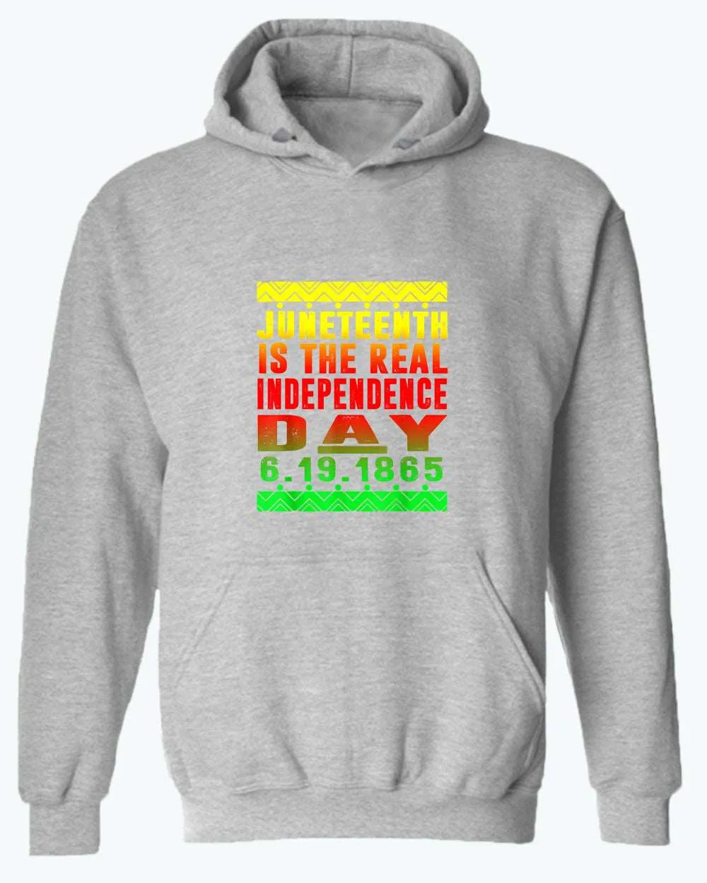 6-19-1865 real independence day hoodie