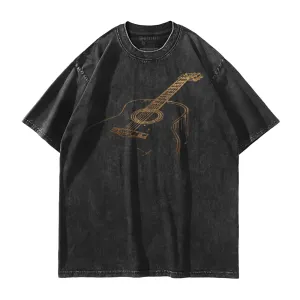 Acoustic Guitar Washed T-Shirt