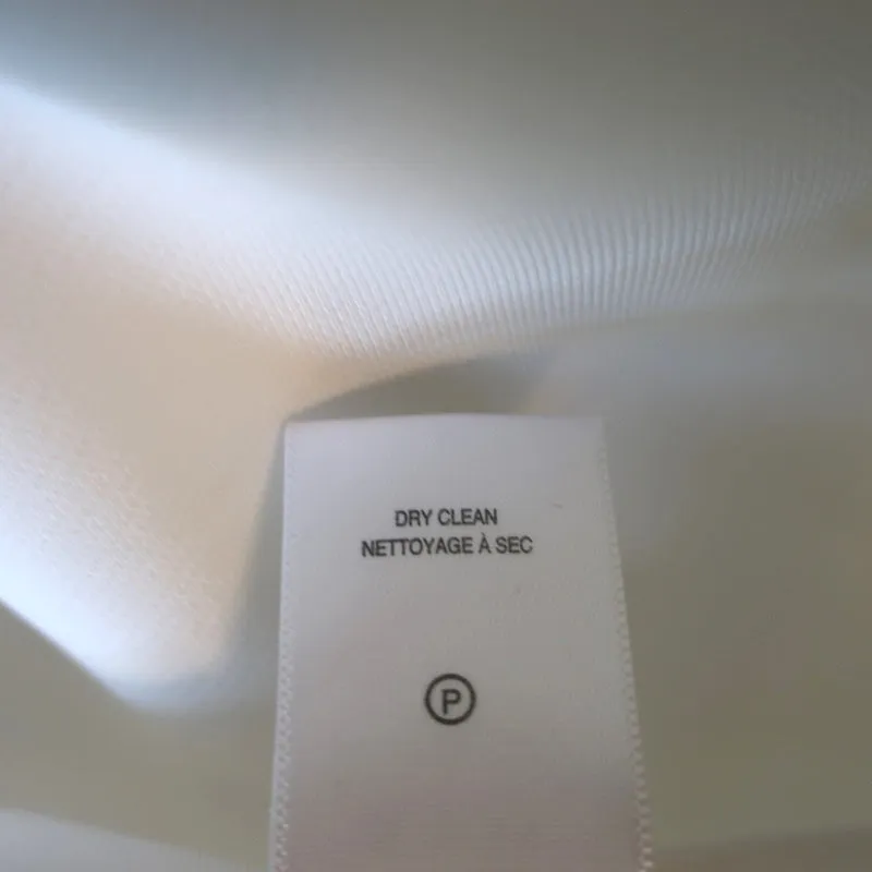 A.L.C. Keyhole Blouse Marina White Crepe Size 4 Long Sleeve Mock Neck Top