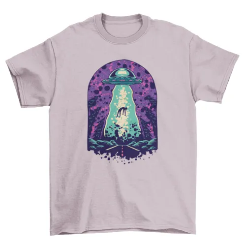 Alien Abduction Space T-shirt- 5 Colors