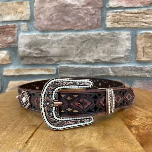 Anali Brown Concho Western Belt