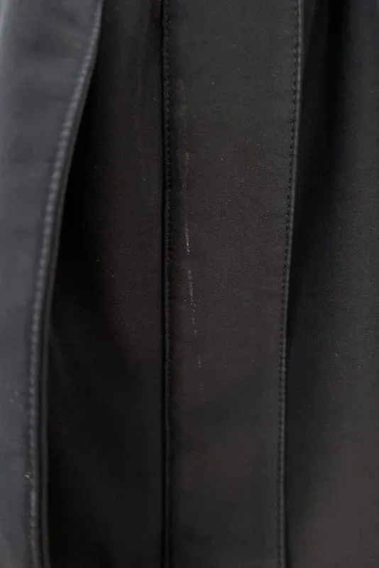 Andrew Marc Belted Jacket Black Cotton-Blend Size Small