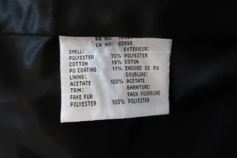 Andrew Marc Belted Jacket Black Cotton-Blend Size Small