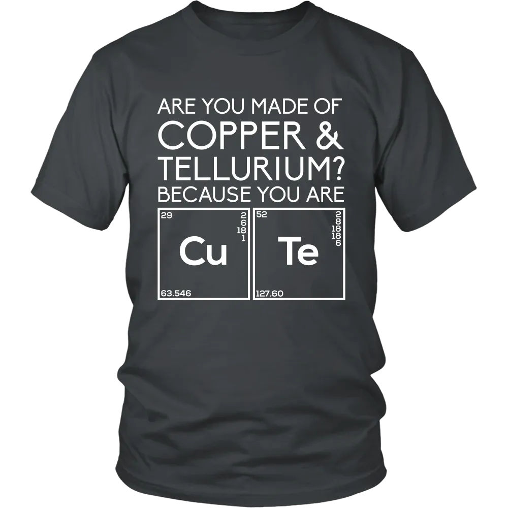 Are You Made of Copper & Tellurium? Because you are Cute (Men)