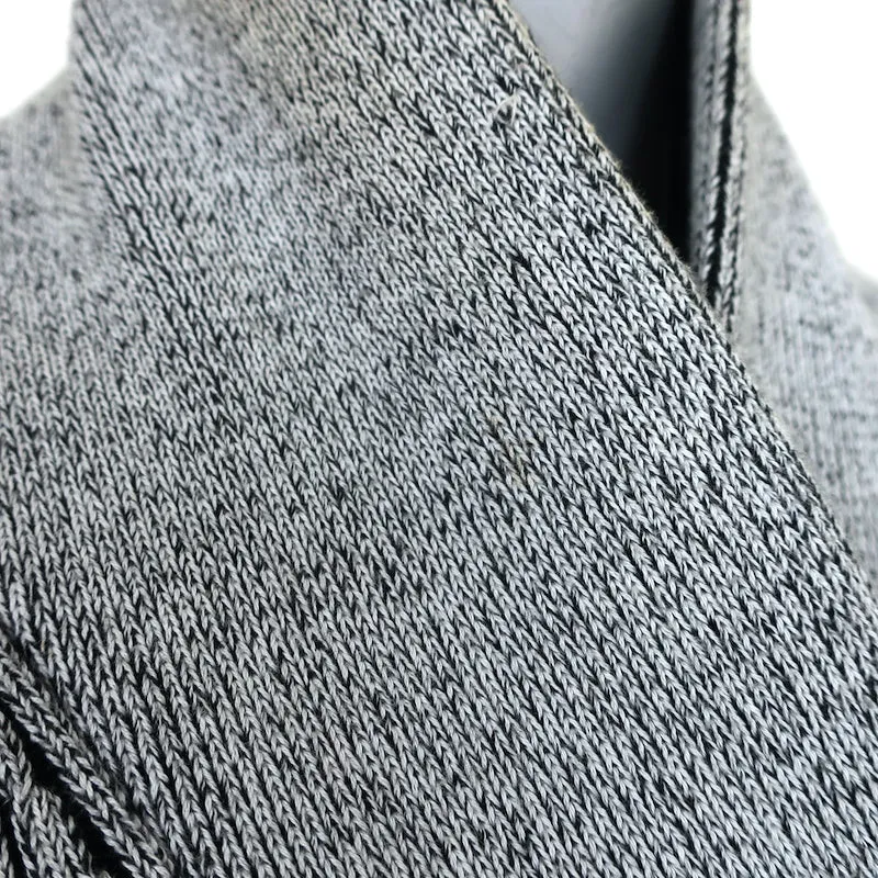 Baja East Cardigan Gray Stretch Cotton Rib Knit Size 0 Open Front Sweater