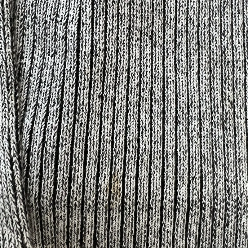 Baja East Cardigan Gray Stretch Cotton Rib Knit Size 0 Open Front Sweater