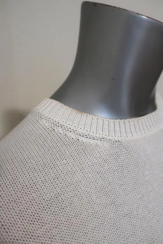 Balenciaga Cotton Knit Top White Size 36 Sleeveless Sweater