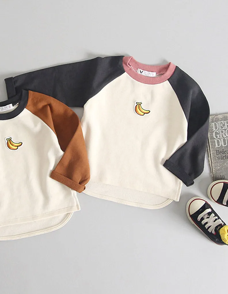 Banana Long Sleeve T-Shirt Charcoal