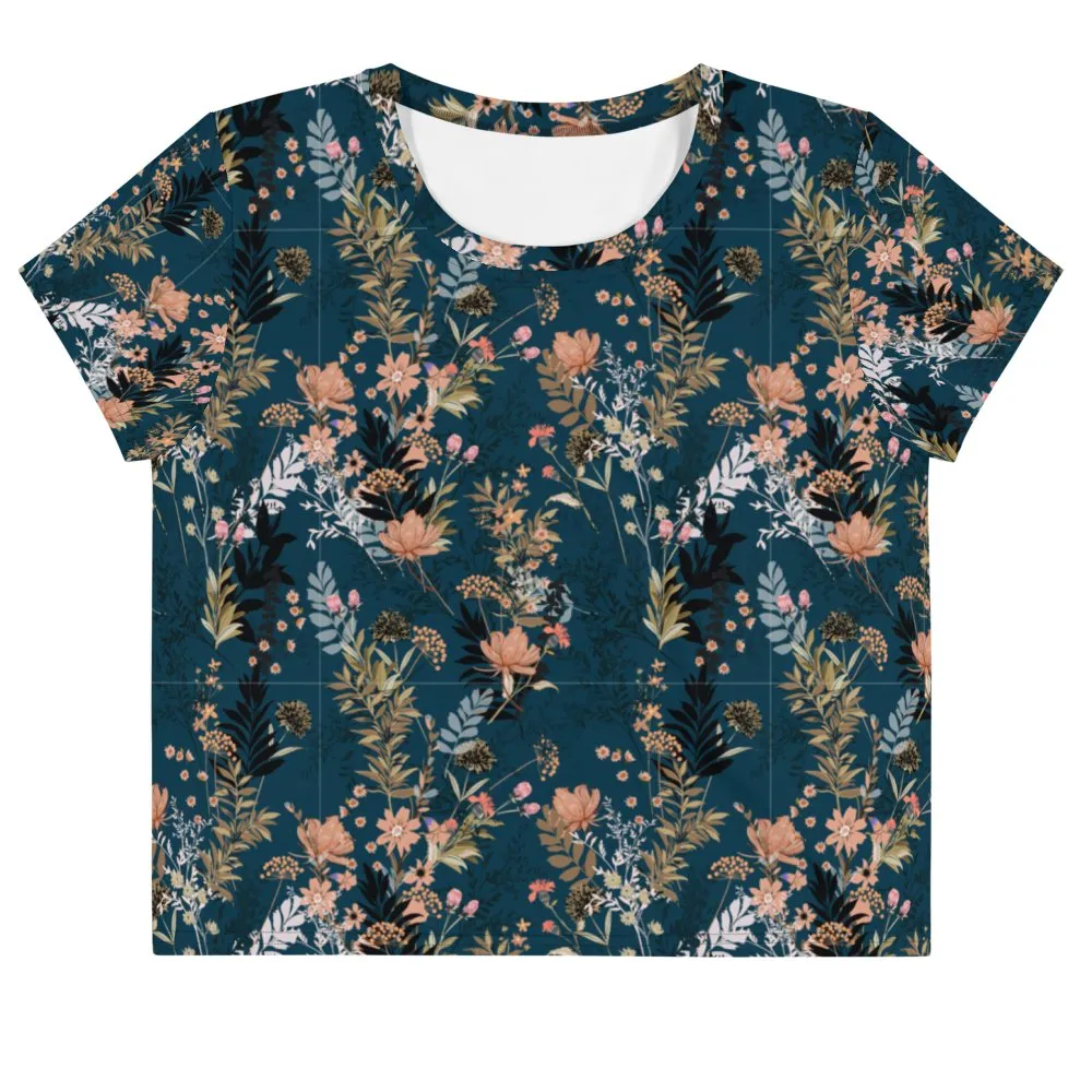 Be Extra! Floral Print Women's Crop Tee