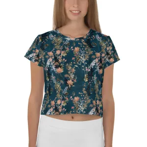 Be Extra! Floral Print Women's Crop Tee
