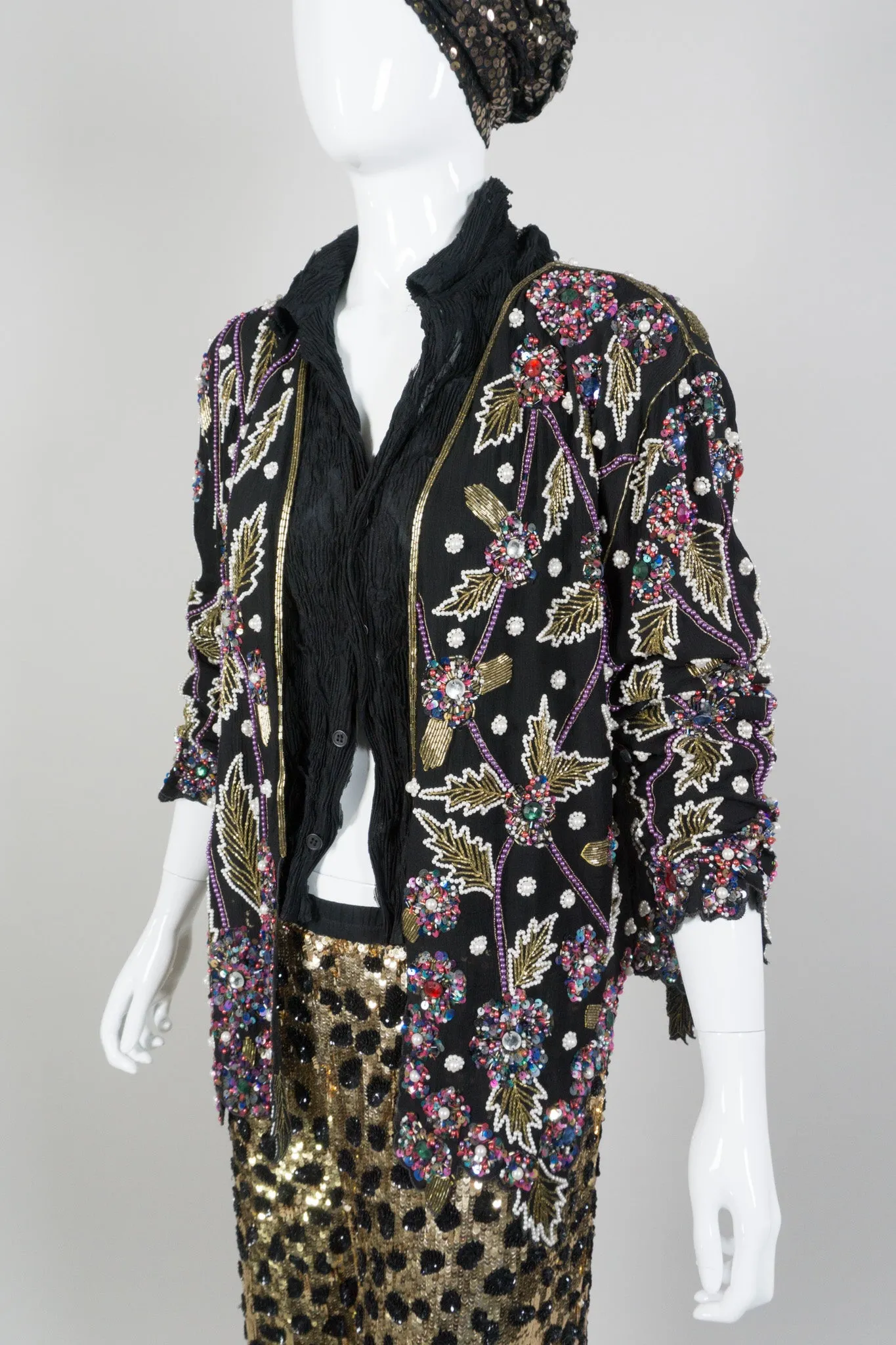 Beaded Leaf Jacket
