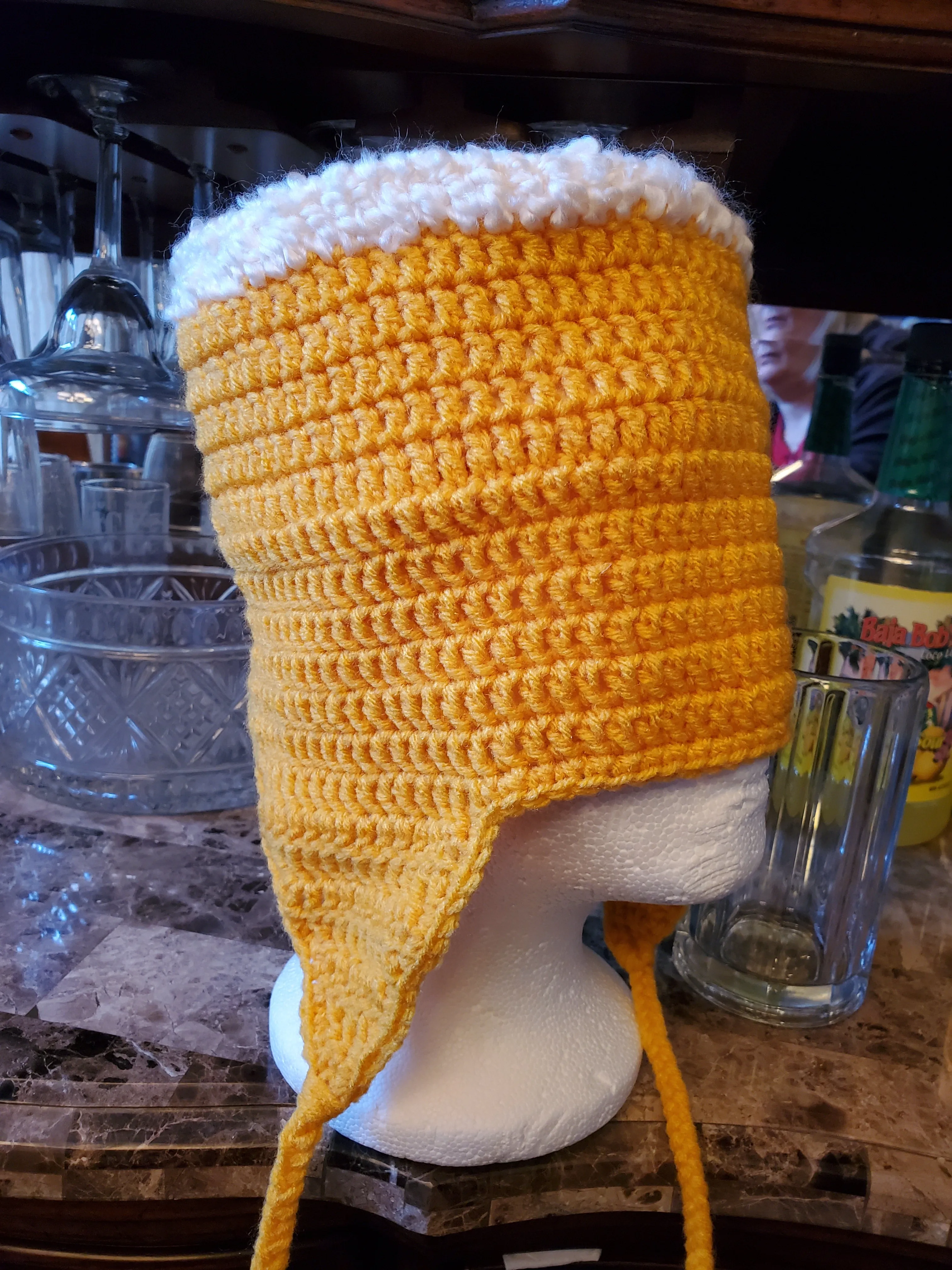Beer Mug Hat Crochet Pattern (Women's and Men's sizes)