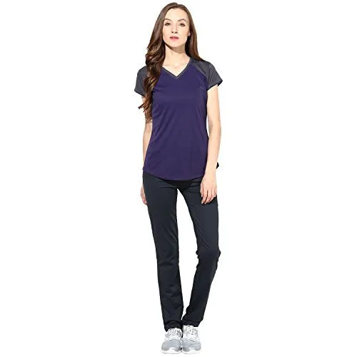 berge' Ladies Polyester Dry Fit Western Shirts & Tshirts for Women, Quick Drying & Breathable Fabric, Gym Wear Tees & Workout Tops (Indigo Colour) XL