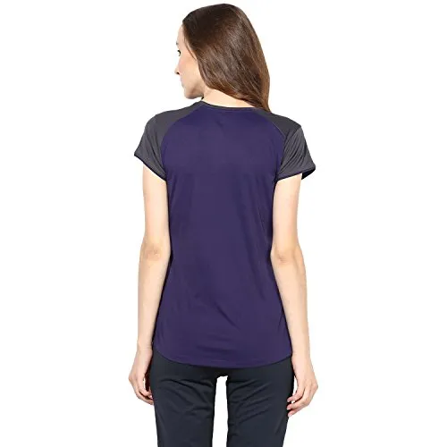 berge' Ladies Polyester Dry Fit Western Shirts & Tshirts for Women, Quick Drying & Breathable Fabric, Gym Wear Tees & Workout Tops (Indigo Colour) XL