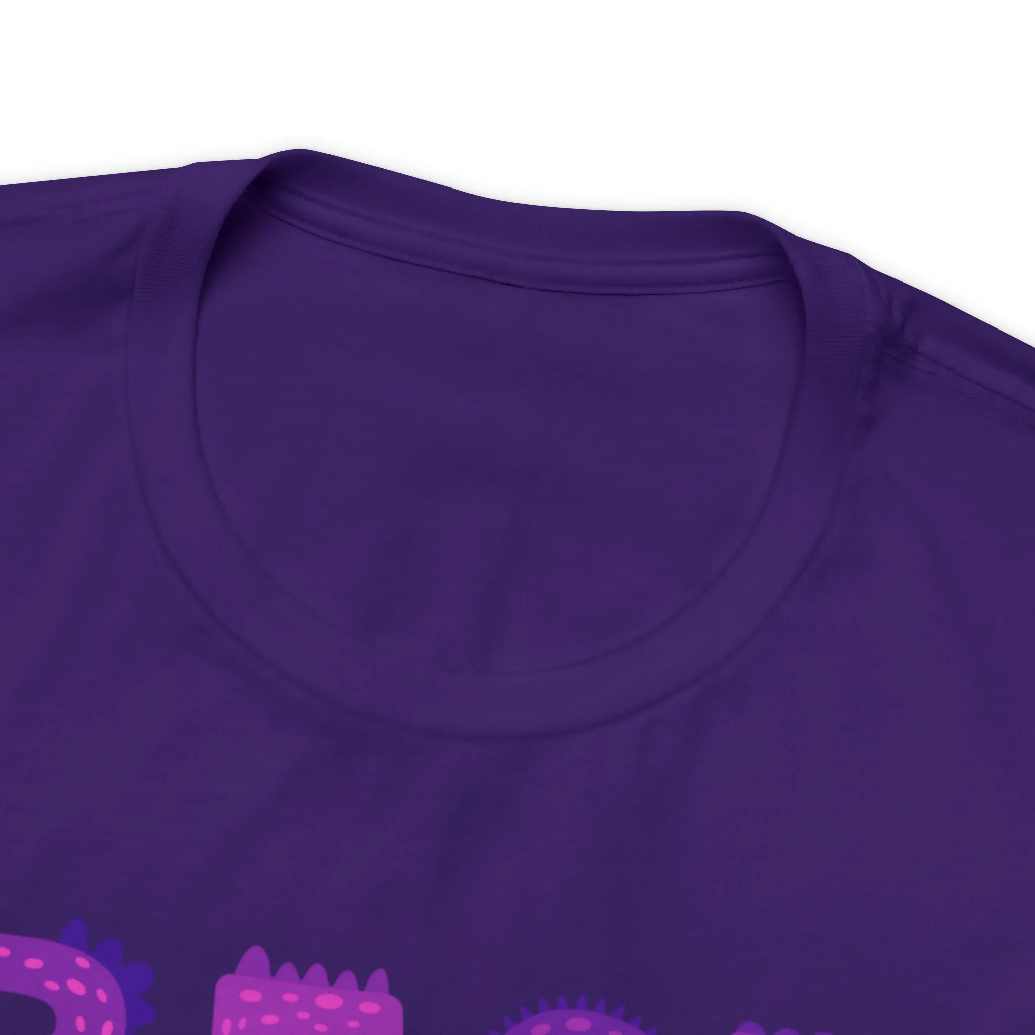Best Mom Ever Purple Text T-Shirt | Bestie Mama Tee |  Bella Canvas 3001 Unisex |  Mother Short Sleeve Tshirt