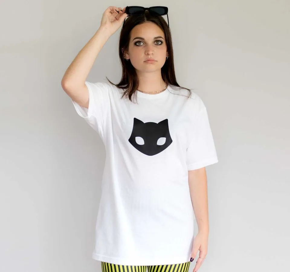 Black Cat Logo T-Shirt
