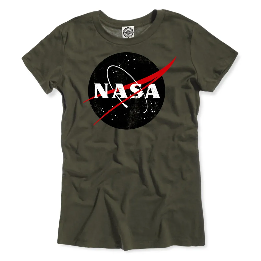 Black Official NASA Logo Women's Tee
