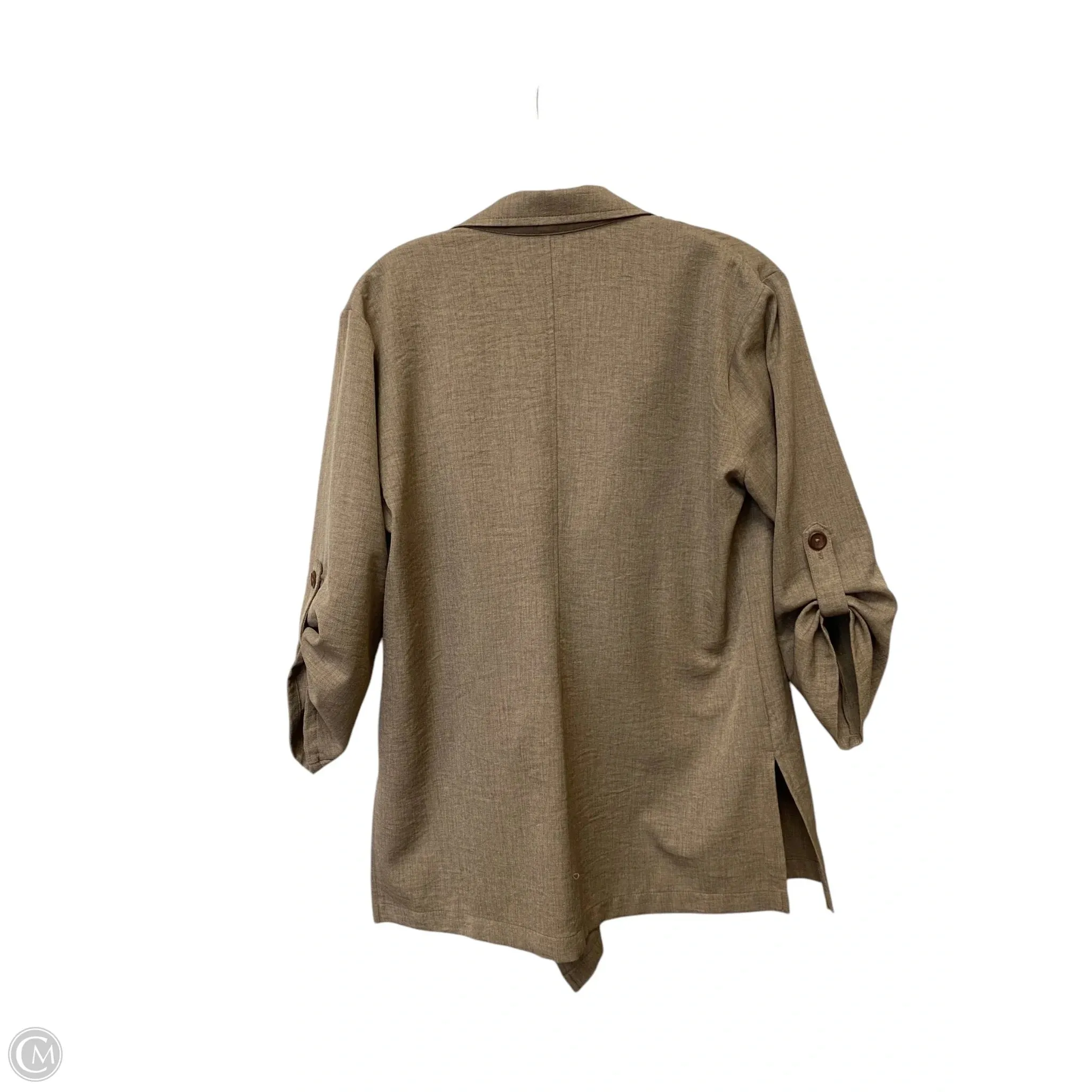 Blazer By Clothes Mentor In Brown, Size: M