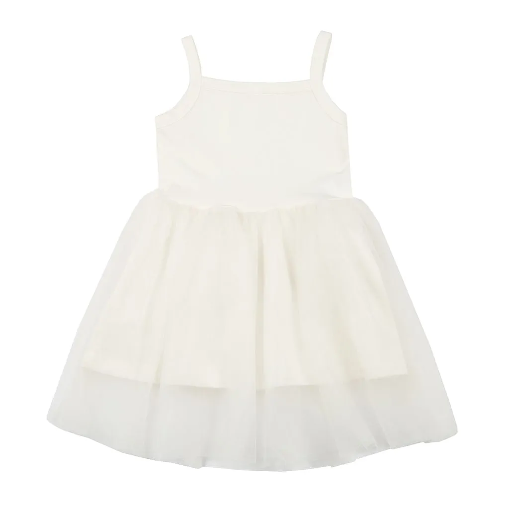 Bob & Blossom Bunnytail White Dress