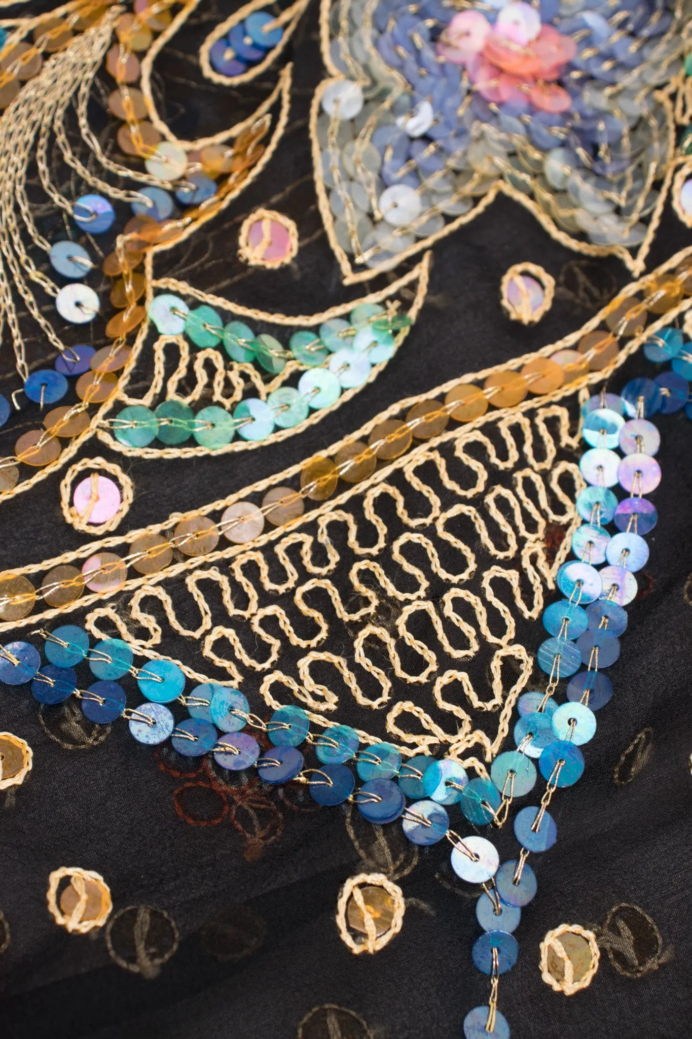 Boxy Sequin Butterfly Top