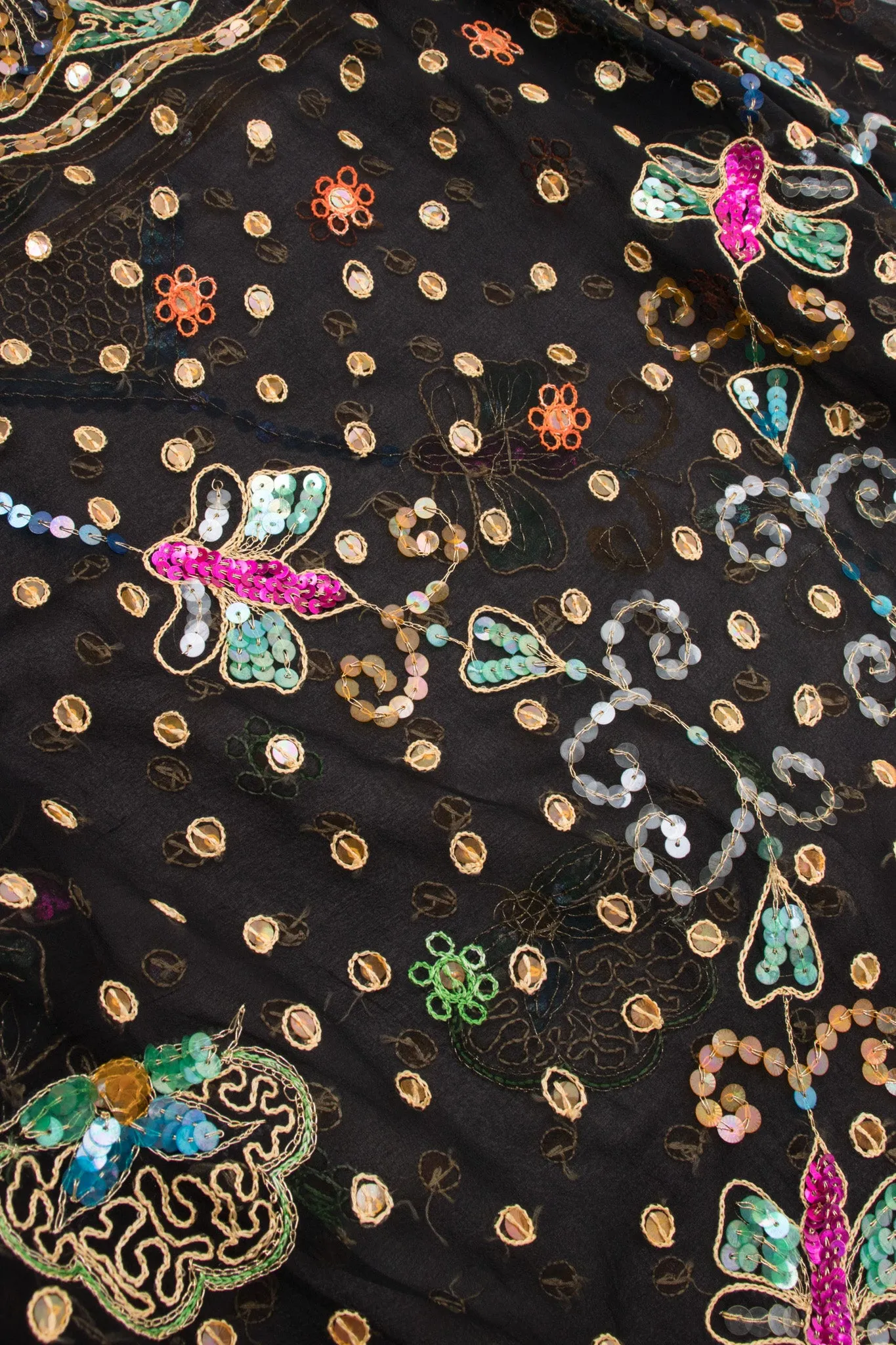 Boxy Sequin Butterfly Top