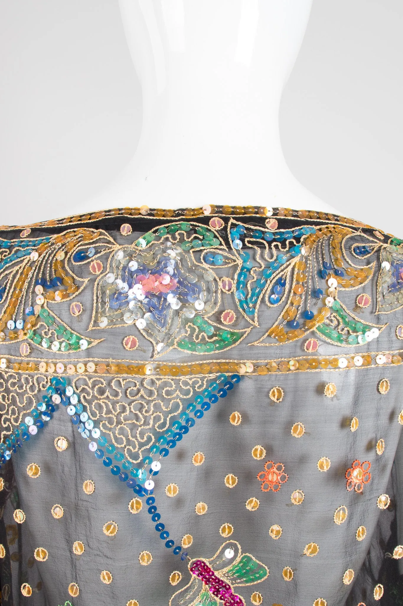 Boxy Sequin Butterfly Top
