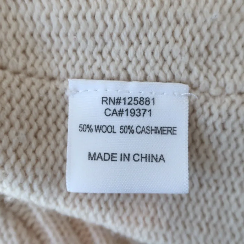 Brochu Walker Toggle Cardigan Ivory Ribbed Wool-Cashmere Size Petite