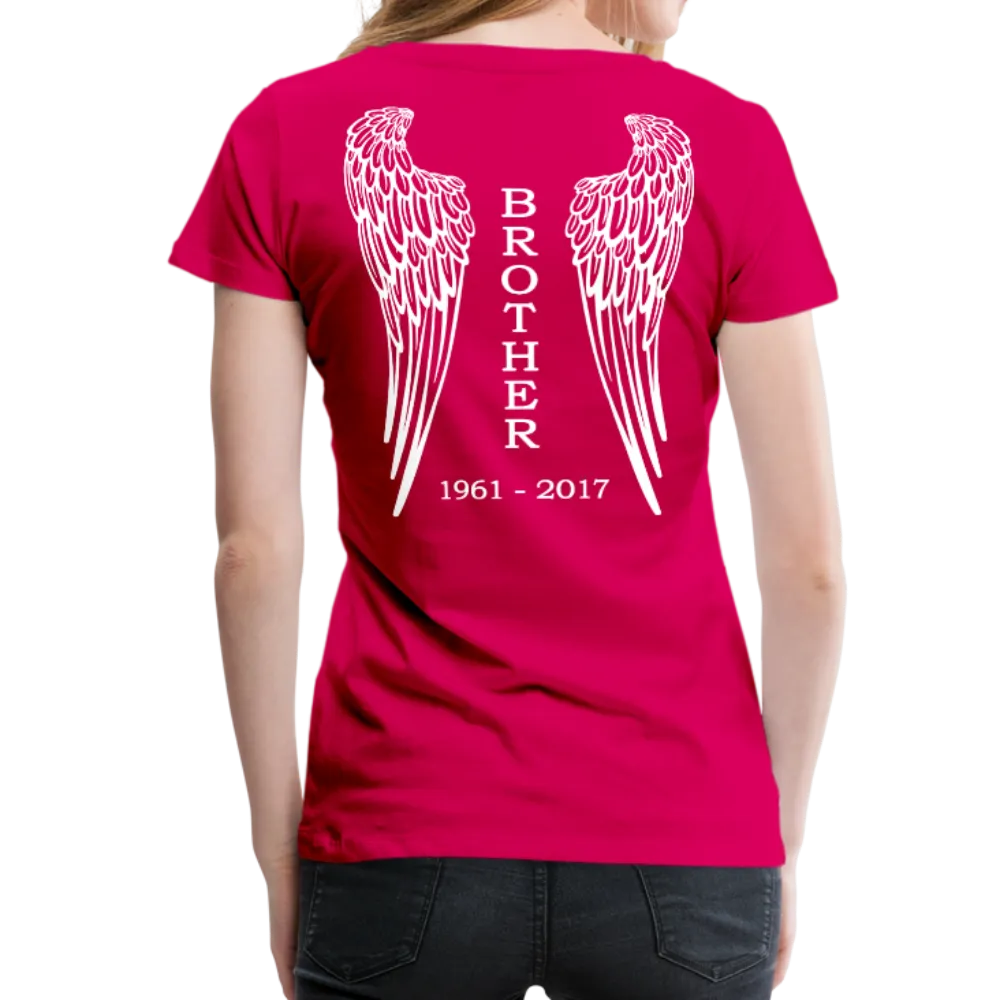 Brother Angel Wings Women’s Premium T-Shirt