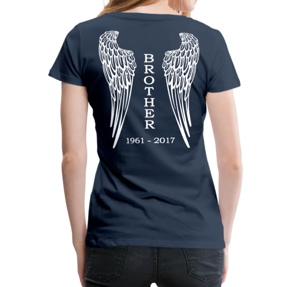 Brother Angel Wings Women’s Premium T-Shirt