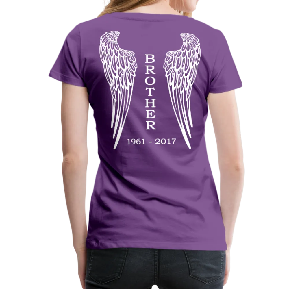 Brother Angel Wings Women’s Premium T-Shirt