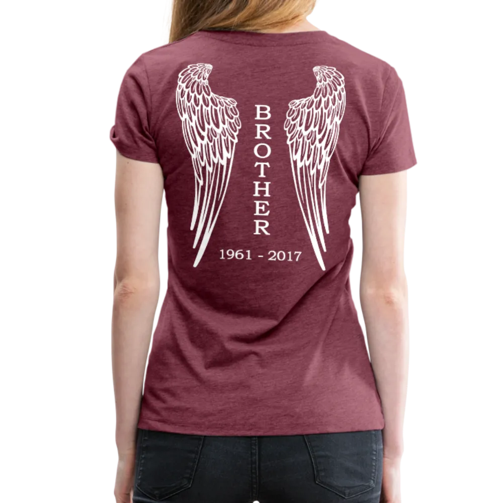 Brother Angel Wings Women’s Premium T-Shirt