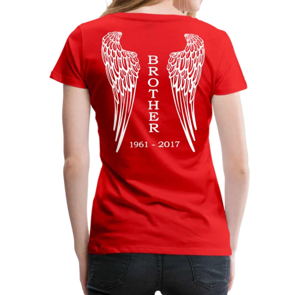 Brother Angel Wings Women’s Premium T-Shirt