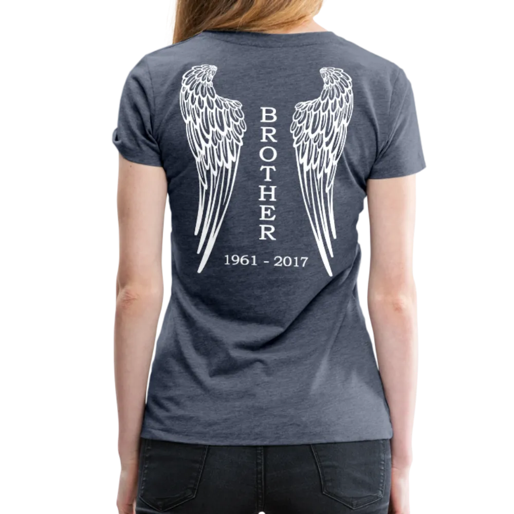 Brother Angel Wings Women’s Premium T-Shirt