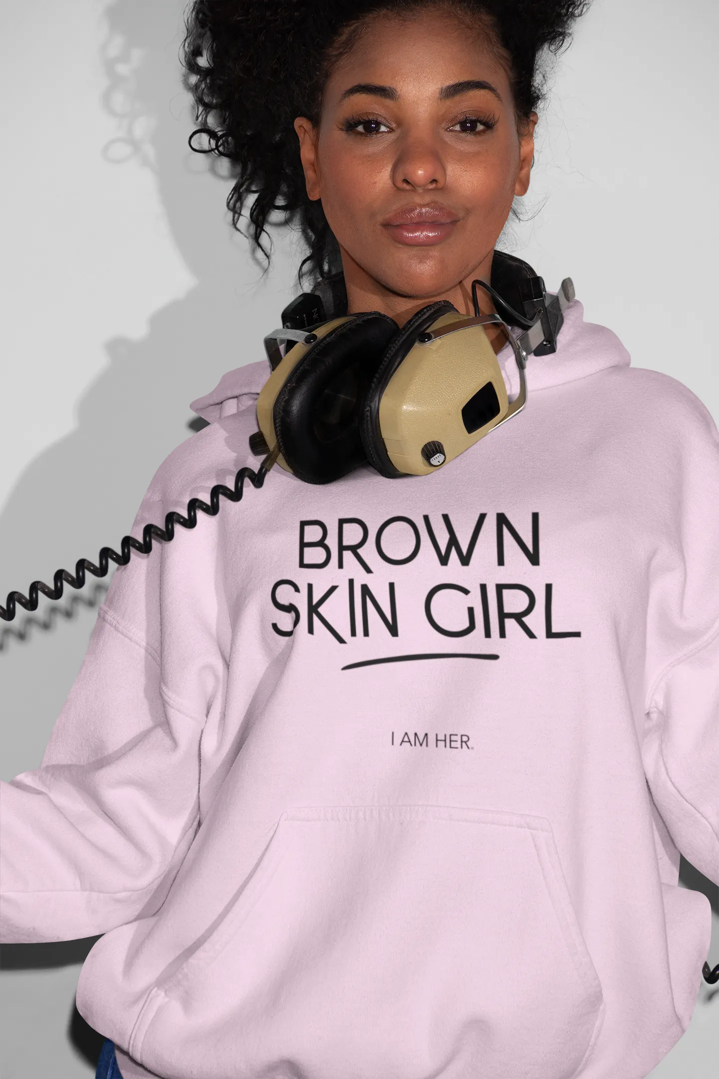Brown Skin Girl Hooded Sweatshirt