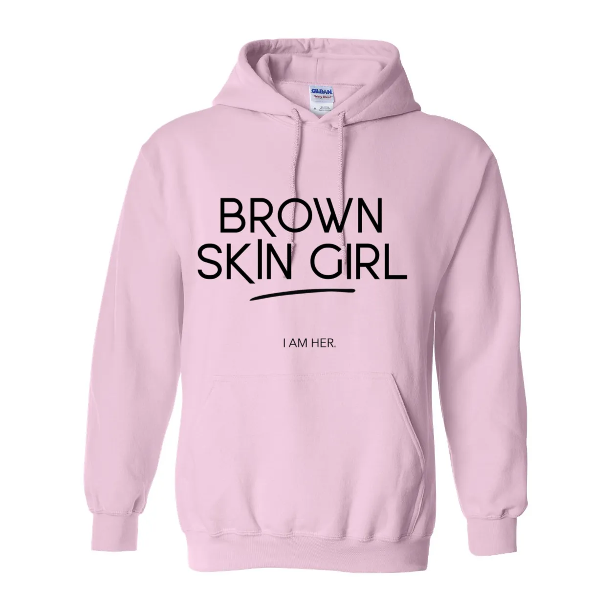 Brown Skin Girl Hooded Sweatshirt