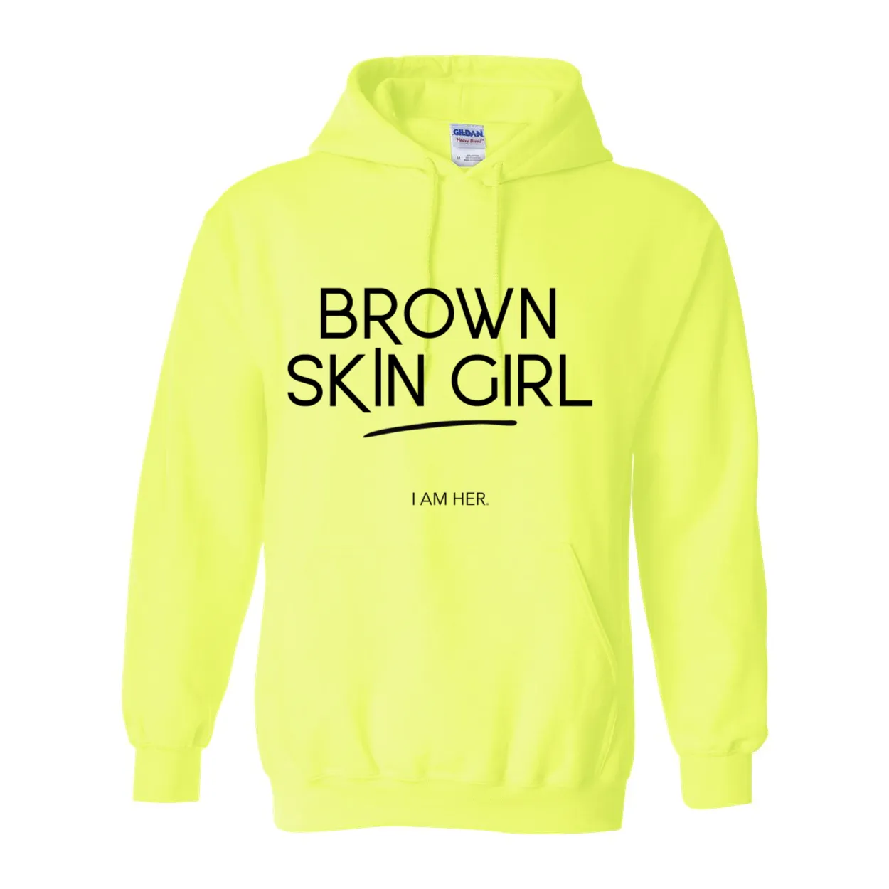 Brown Skin Girl Hooded Sweatshirt