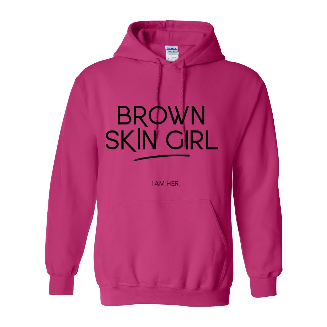 Brown Skin Girl Hooded Sweatshirt