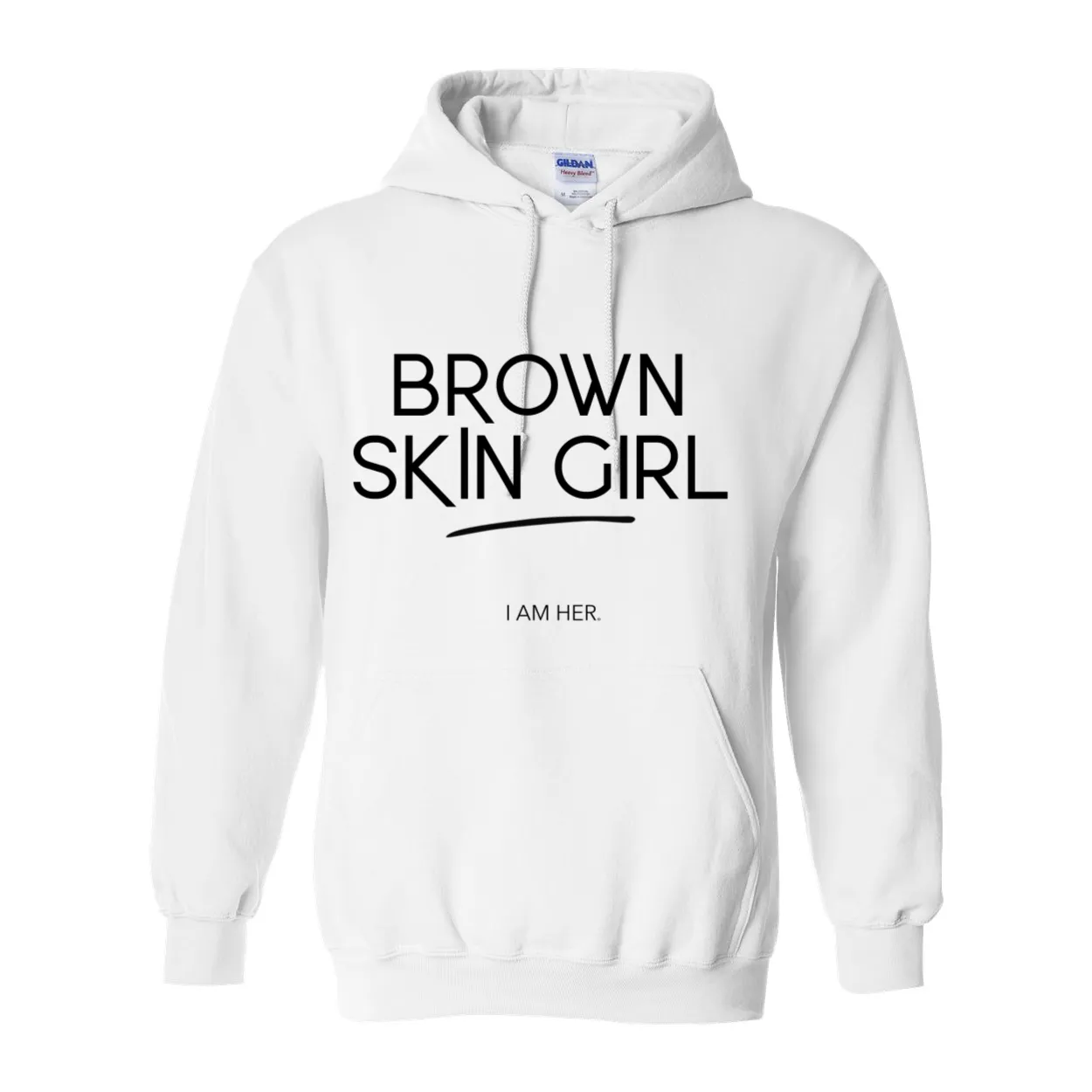 Brown Skin Girl Hooded Sweatshirt