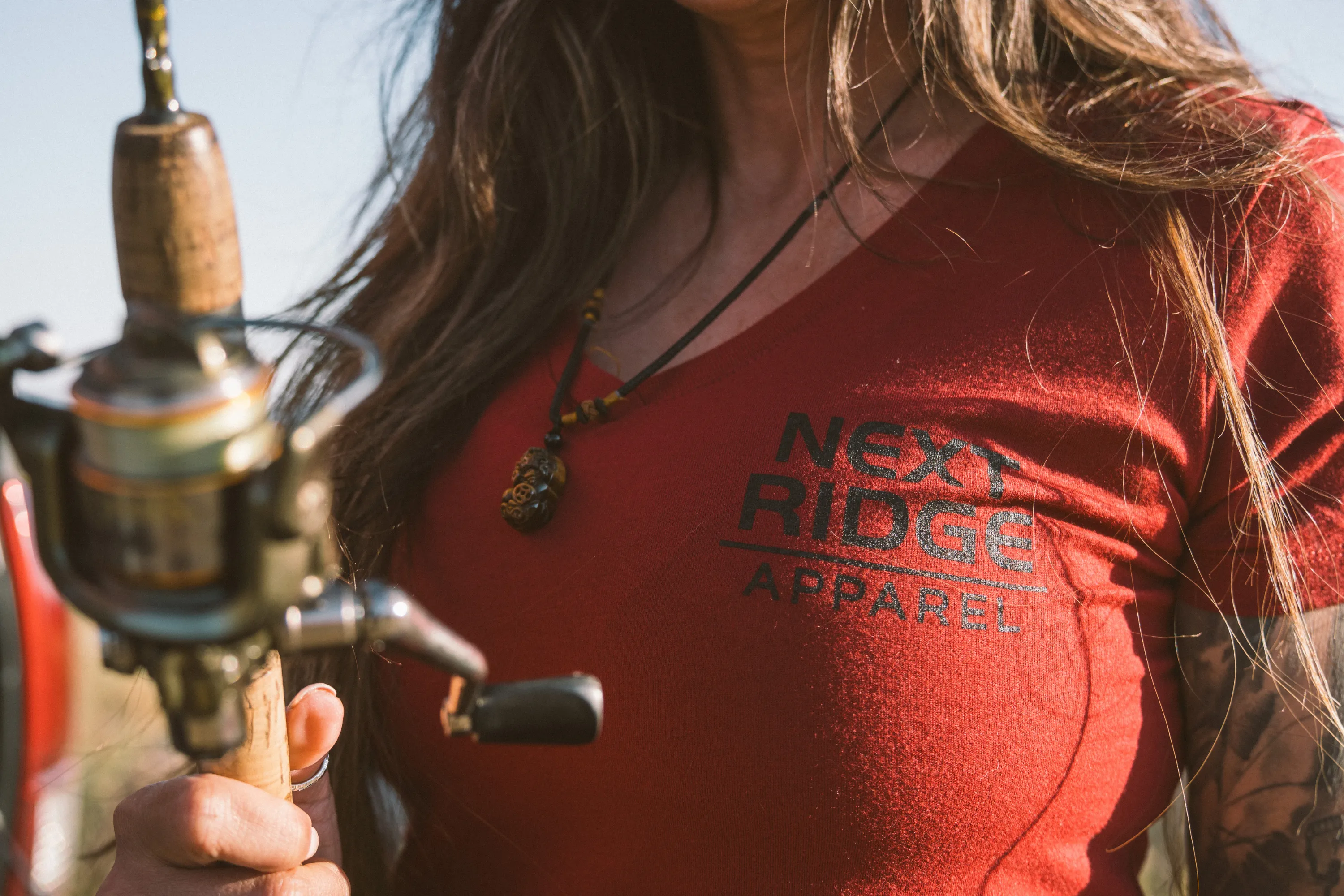 Brown Trout V-Neck- Ladies