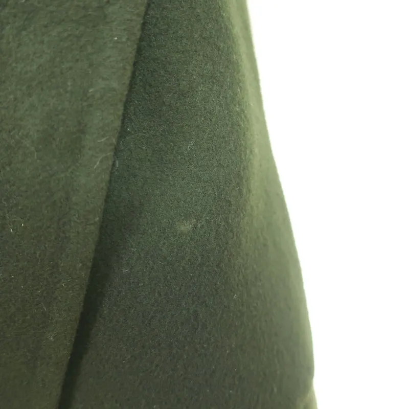 Celine Cashmere Belted Coat Forest Green Size 34