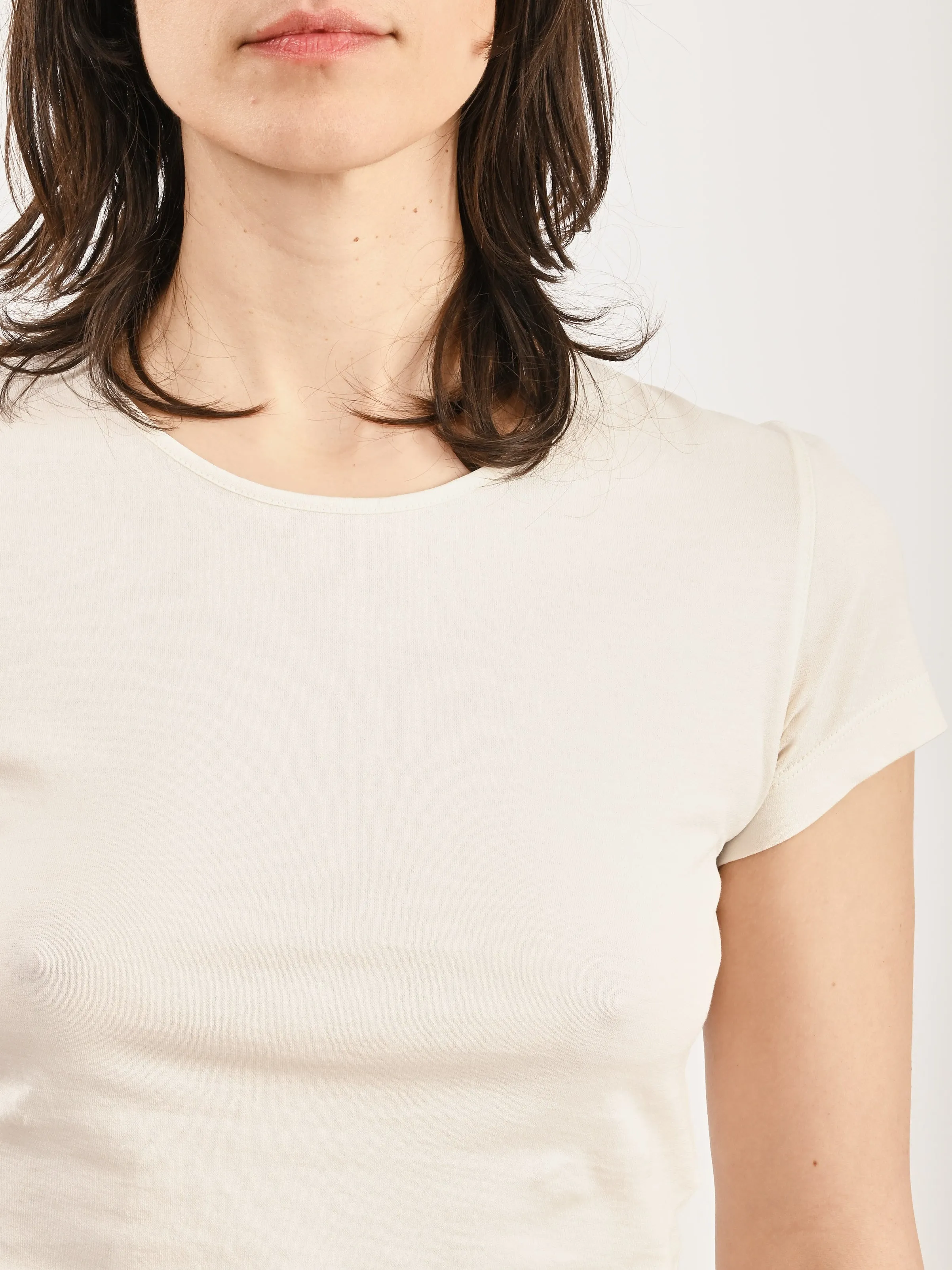 Chalk Fitted T-Shirt