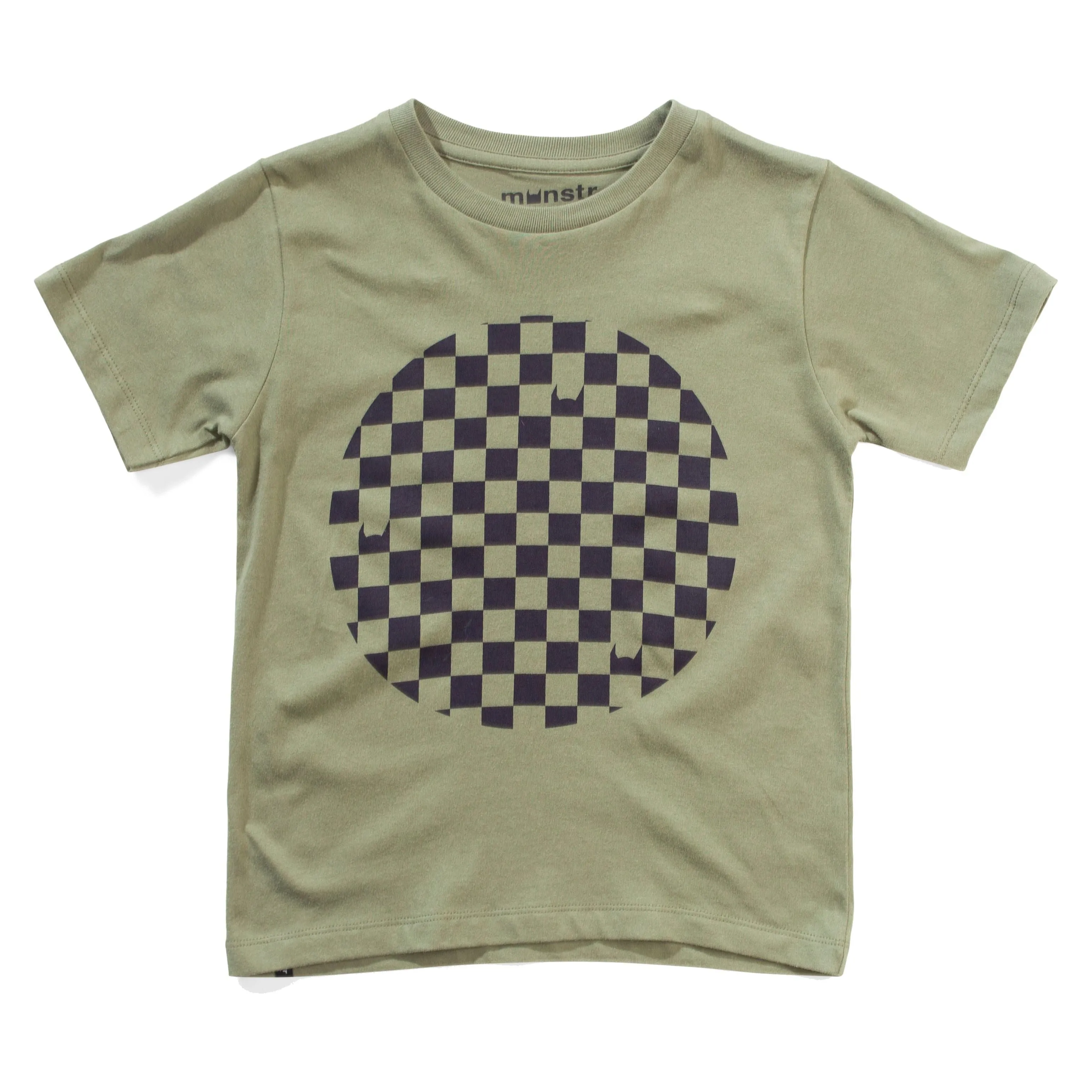 Checkhole Ss Tee - Olivine