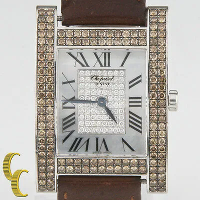 Chopard Your Hour Ladies Quartz 18k White Gold Diamond & MoP Watch #17/3451
