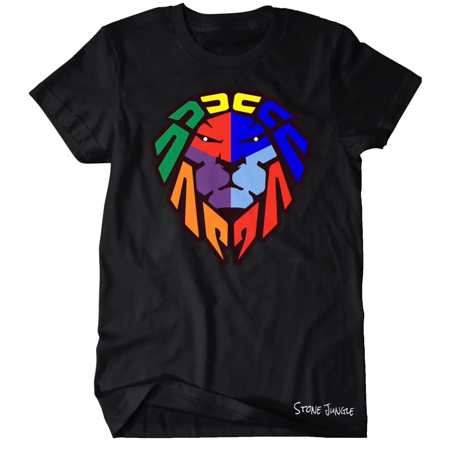COLOR BLOCK BLACK TEE