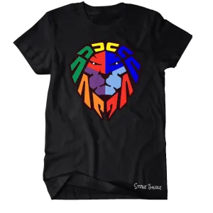 COLOR BLOCK BLACK TEE